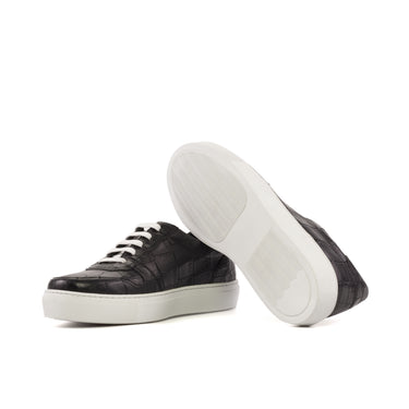 DapperFam Selvara in Black Painted Croco