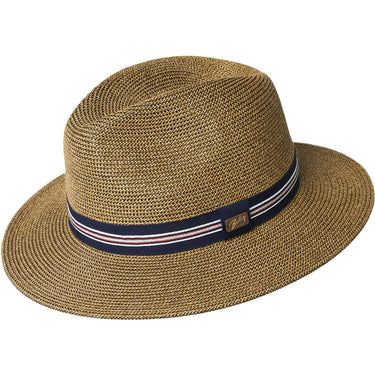 Bailey 1922 Hester Braid Straw Center Dent Fedora in Copper