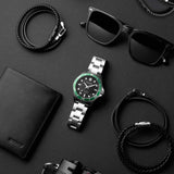 The Argo Automatic - Green/Silver