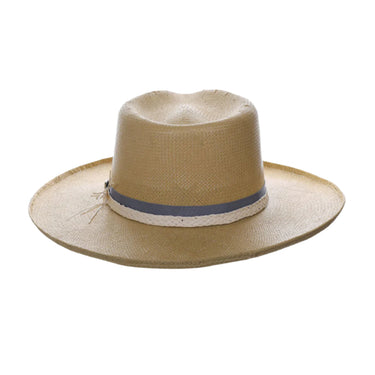 Stacy Adams New York Toyo Straw Wide Brim Fedora Hat