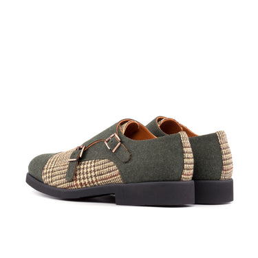 DapperFam Monaco in Tweed / Flannel Green Flannel Sartorial