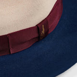 Bellissimo El Capo Two Tone in Silverbelly and Sapphire Fur Felt Fedora