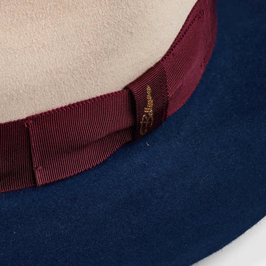 Bellissimo El Capo Two Tone in Silverbelly and Sapphire Fur Felt Fedora