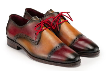 Paul Parkman Men's Cap Toe Derby Shoes in Multiple Colors in Multiple Colors