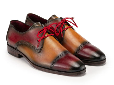 Paul Parkman Men's Cap Toe Derby Shoes in Multiple Colors in Multiple Colors