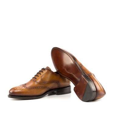 DapperFam Aeron in Cognac Full Brogue