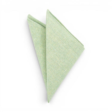 Sea Foam Green Linen - Pocket Square