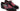 Paul Parkman Men's Hand-Welted Leather Wingtip Derby Shoes in Black & Red