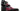 Paul Parkman Men's Hand-Welted Leather Wingtip Derby Shoes in Black & Red