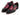 Paul Parkman Men's Hand-Welted Leather Wingtip Derby Shoes in Black & Red