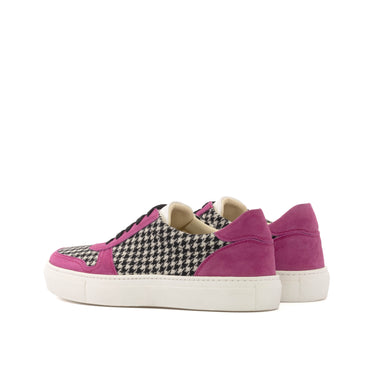 DapperFam Selvara in Houndstooth / Fuchsia Sartorial and Kid Suede