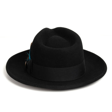 Ferrecci Crushable in Black Australian Wool Fedora