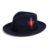 Ferrecci Crushable in Navy Australian Wool Fedora