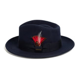 Ferrecci Crushable in Navy Australian Wool Fedora