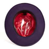 Ferrecci Crushable in Purple Australian Wool Fedora