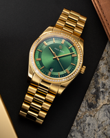 Paul Rich US Legacy Gold Green Luxury Watch