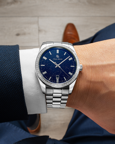 Paul Rich US Legacy Silver Blue Aventurine Watch
