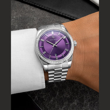 Paul Rich US Legacy Silver Plum Dress Watch