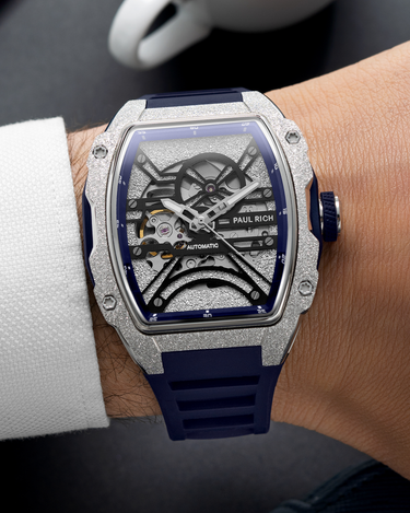 Paul Rich US Astro Skeleton Lunar Silver Watch