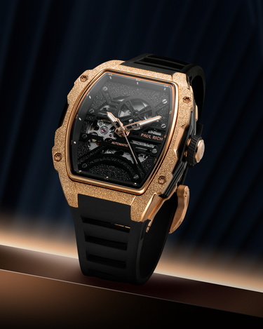 Paul Rich US Astro Skeleton Eclipse Gold Watch