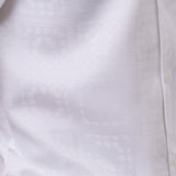 Montique Jet Set Classic in White Men’s Tonal Check Walking Suit