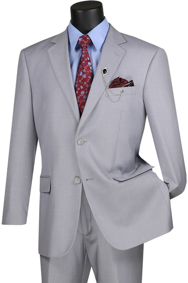 Vinci Light Gray Regular Fit 2 Piece Suit - F-2C900