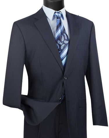 Vinci Navy Regular Fit 2 Piece Suit - F-2C900