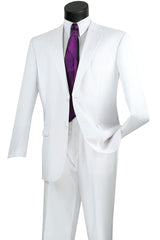 Vinci White Regular Fit 2 Piece Suit - F-2C900