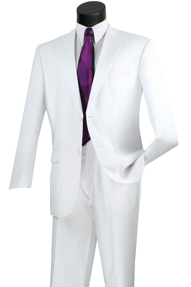 Vinci White Regular Fit 2 Piece Suit - F-2C900