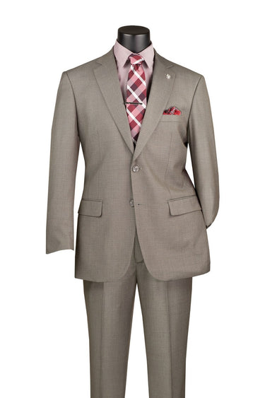 Vinci Gray Regular Fit 2 Piece Suit - 2LK-1