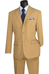 Vinci 2 Piece Regular Fit Suit in Khaki - 2PP