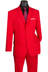 Vinci Red Regular Fit 2 Piece Suit - 2PP