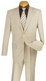 Vinci Beige Regular Fit 2 Piece Suit - 2PP