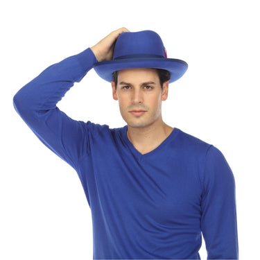 Ferrecci Godfather in Royal Blue Australian Wool Felt Homburg