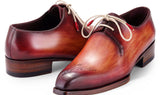 Paul Parkman Men's Goodyear Welted Derby Shoes in Reddish Brown