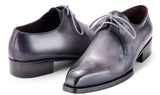 Paul Parkman Men's Goodyear Welted Derby Shoes in Grey