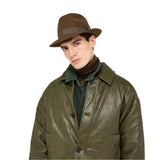Borsalino Damiano in Dark Brown Marengo Felt Fedora Made in Italy