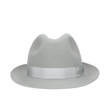 Borsalino Damiano Marengo in Light Grey Felt Fedora Made in Italy