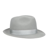 Borsalino Damiano Marengo in Light Grey Felt Fedora Made in Italy
