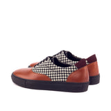 DapperFam Riccardo in Houndstooth / Burgundy Sartorial and Lux Suede