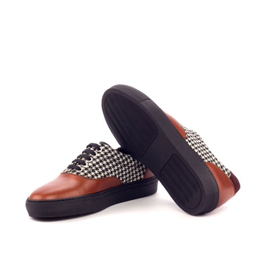 DapperFam Riccardo in Houndstooth / Burgundy Sartorial and Lux Suede