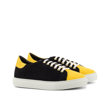 DapperFam Rivale in Mustard / Black Linen and Lux Suede