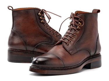 Paul Parkman Men's Floater Leather Boots in Brown