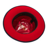 Ferrecci Grayson in Navy Australian Wool Red Bottom Fedora