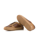 DapperFam Velari in Med Brown Painted Croco