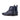 DapperFam Garrison in Navy Pebble Grain and Painted Croco