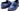Paul Parkman Men's Split Toe Loafer Shoes in Blue