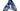 Paul Parkman Men's Split Toe Loafer Shoes in Blue