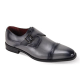 Giorgio Venturi Monk Elite Single Monk Strap Dress Shoe in Grey