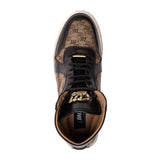 Mauri 8466/1 Vision Nappa / Fabric / Time Leather High-Top Sneaker (MA5681) - Sport Rust/Beige
